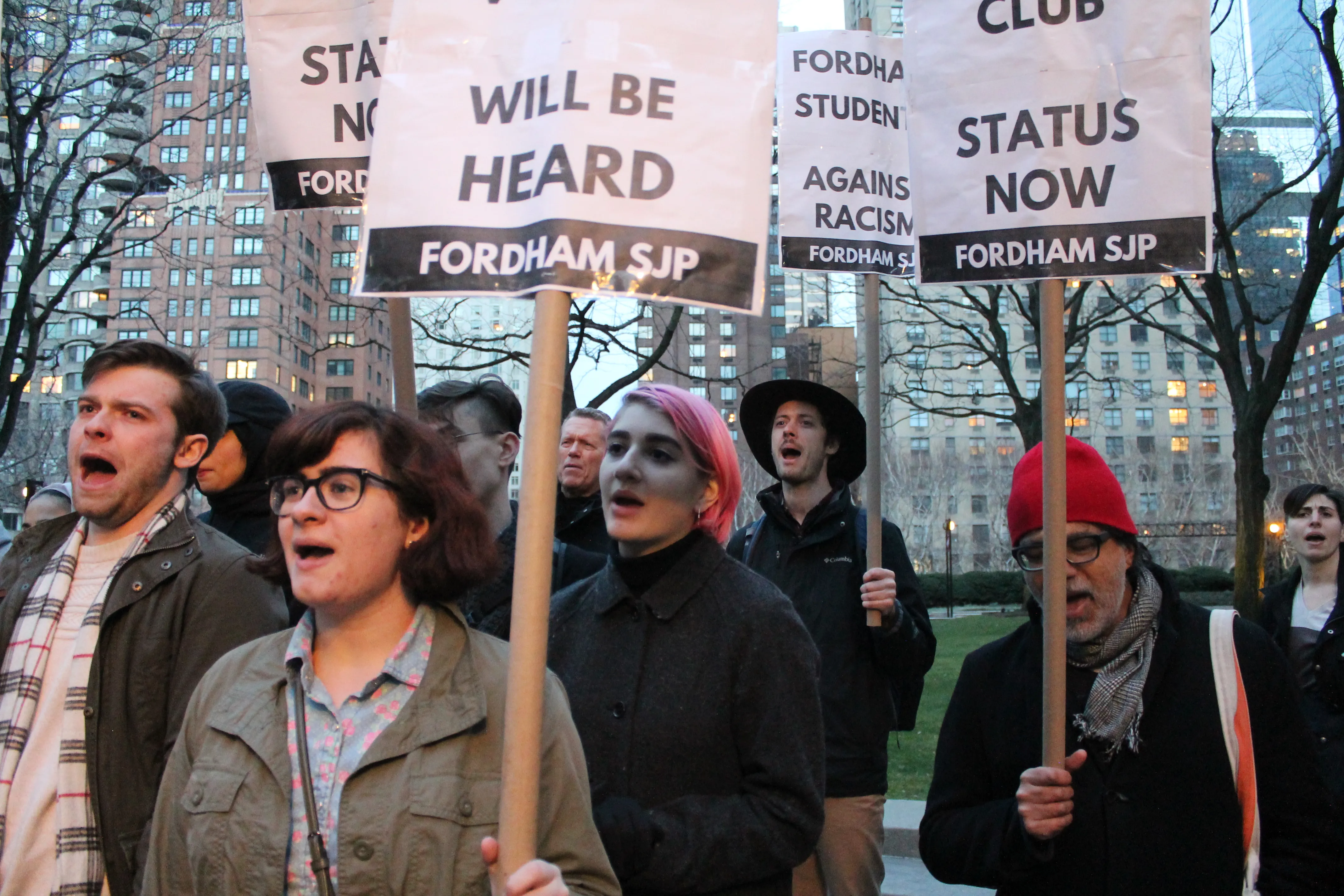 Rally to Defend Fordham SJP - 2/21/2017